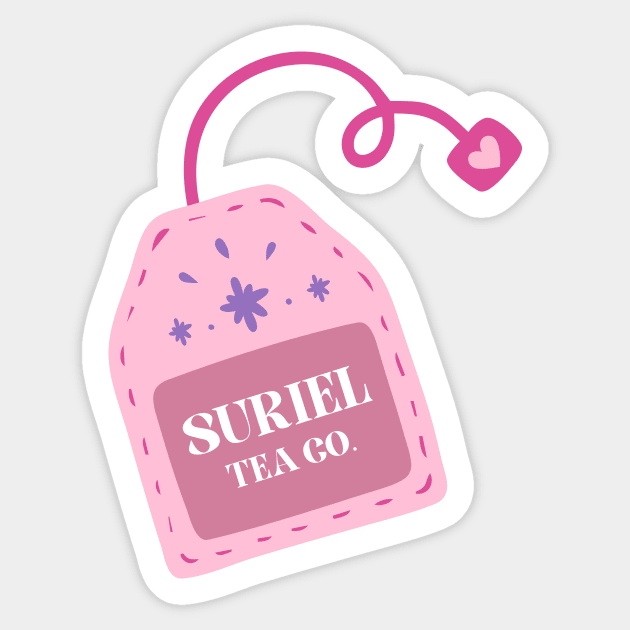 Suriel tea co. Sticker by medimidoodles